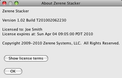 zerene stacker license key mac